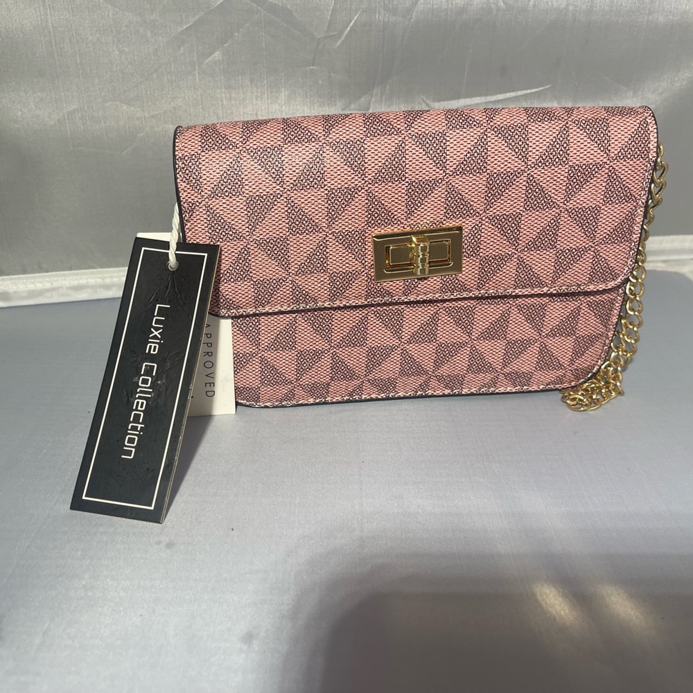 Pink Geometric Women's Bag